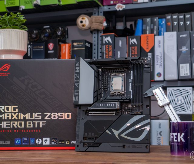 Review ROG Maximus Z890 HERO BTF - Iar ascund cablurile