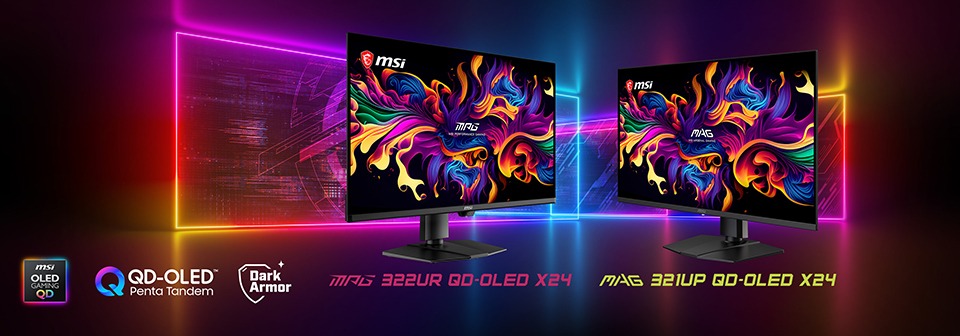MSI lanseaza MPG 322UR QD-OLED X24 si MAG 321UP QD-OLED X24